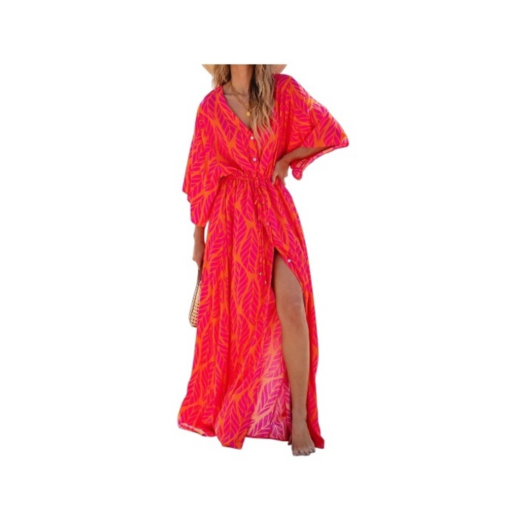 Entro Vibrant Pink Maxi Dress